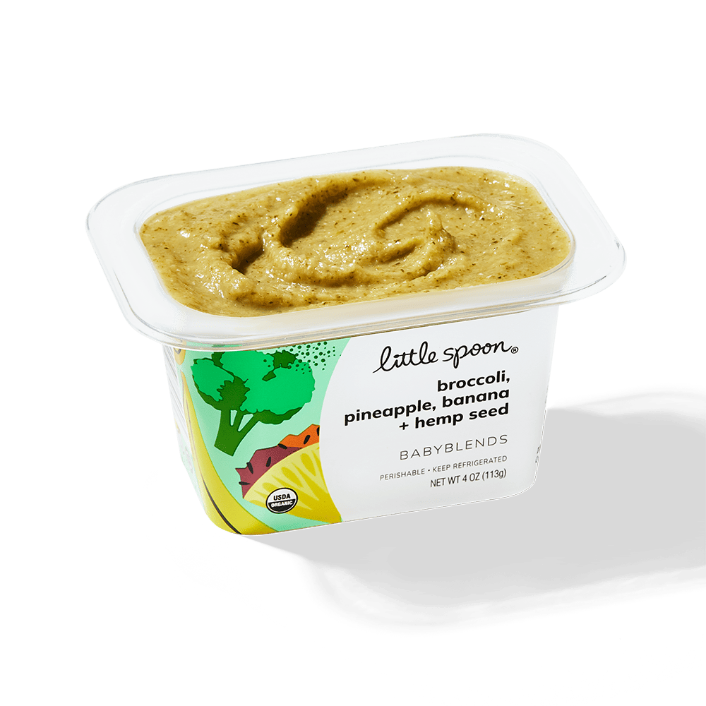 Broccoli, Pineapple, Banana and Hemp Seed stage 4 baby food