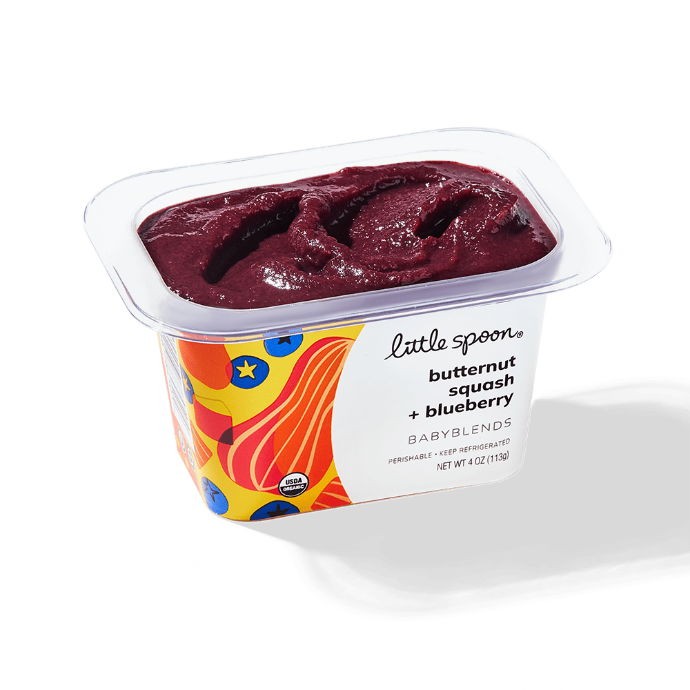 Butternut Squash and Blueberry Stage 2 Baby Food